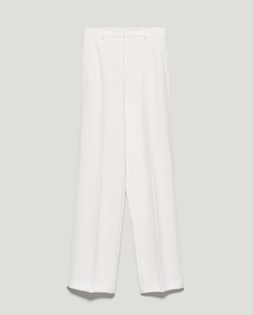 Pantalone Dritto Bianco Burro