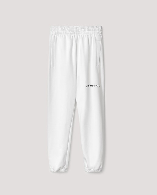 Pantalone Over In Felpa Bianco