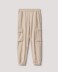 Modal Soft Touch Pantalone In Interlock Beige Sand