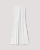Pantalone A Vita Alta In Costina Bianco