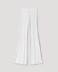 Pantalone A Vita Alta In Costina Bianco