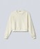 Felpa Paricollo Raglan Con Flock Off White