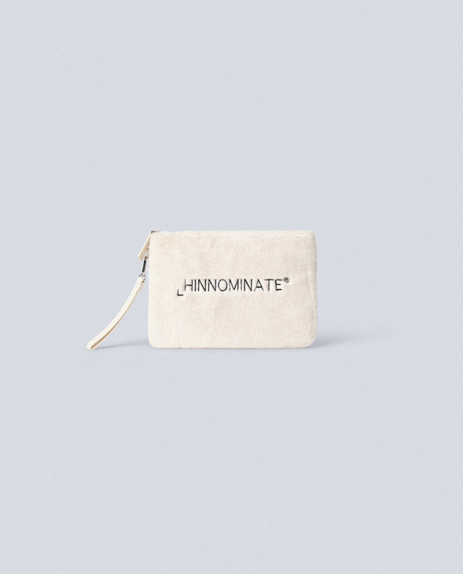Pochette In Ecopelliccia Con Ricamo Off White