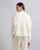 Felpa Over Paricollo In Modal con Maniche Arricciate  • Off White
