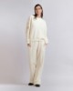 Felpa Over Paricollo In Modal con Maniche Arricciate  • Off White
