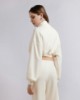Felpa Dolcevita Corta  In Modal •  Off White