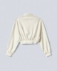 Felpa Dolcevita Corta  In Modal •  Off White