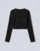 Maglia Girocollo A Trecce •  Nero