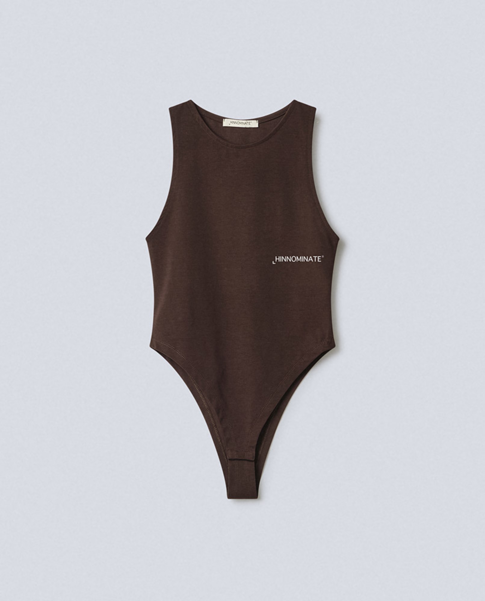 Body Smanicato In Bielastico Con Stampa  • Moro