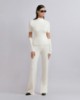 Pantalone Palazzo In Costina Mossa  • Off White