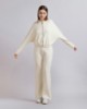 Giubbino All Zip In Modal con Inserti in Nylon •  Off White