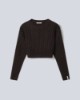 Maglia Girocollo A Trecce • Moro
