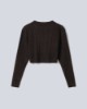 Maglia Girocollo A Trecce • Moro