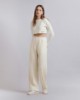 Picture of Long Sleeve Jersey Crop Top Off White