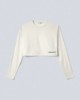 Picture of Long Sleeve Jersey Crop Top Off White