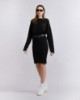 Picture of Crew-neck sweater with flock print Black