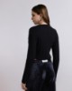 Picture of Crewneck sweater with label Black
