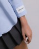 Picture of Cotton Shirt With Label Sky blue