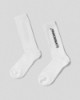 Calza con intarsio • Bianco