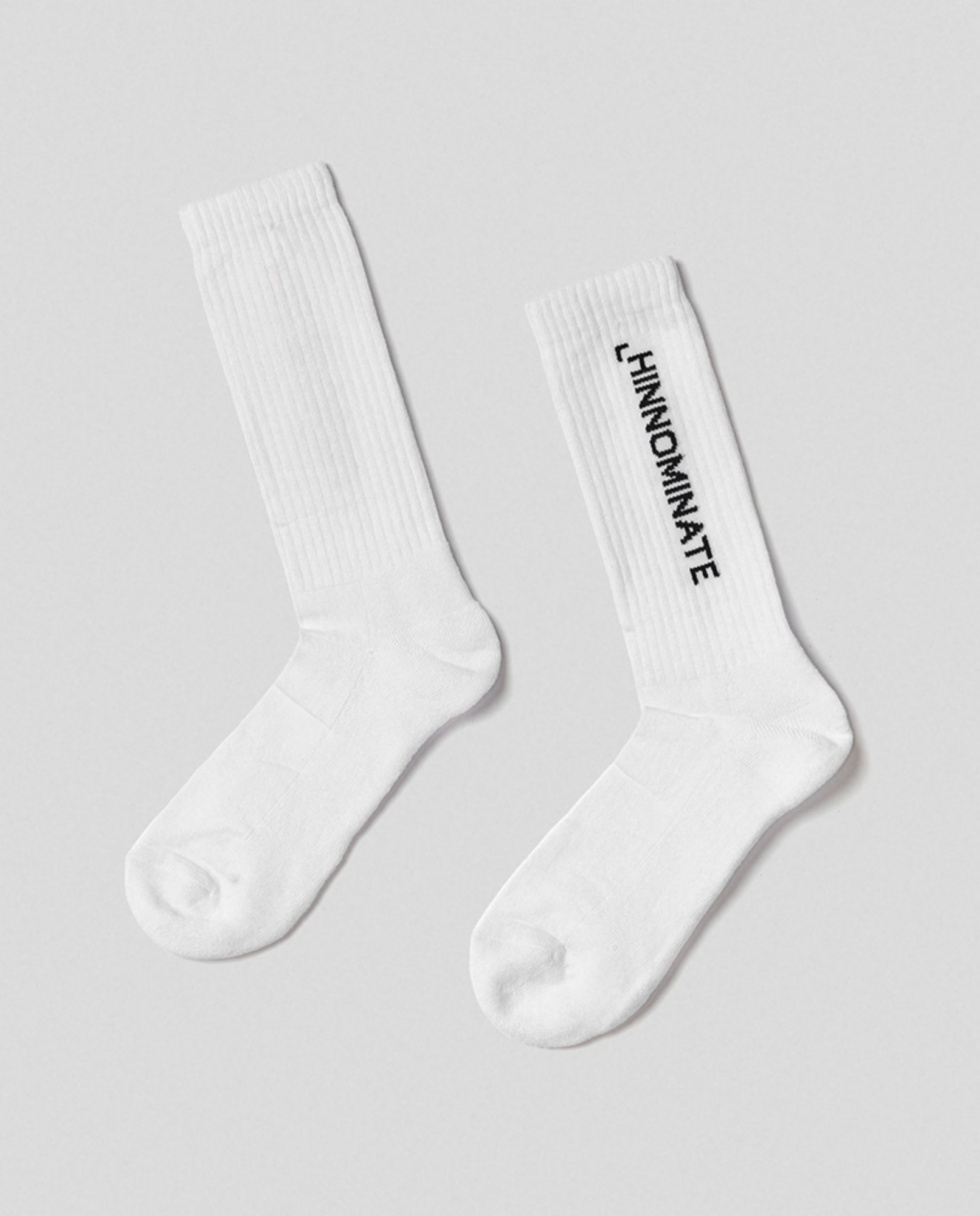 Calza con intarsio • Bianco