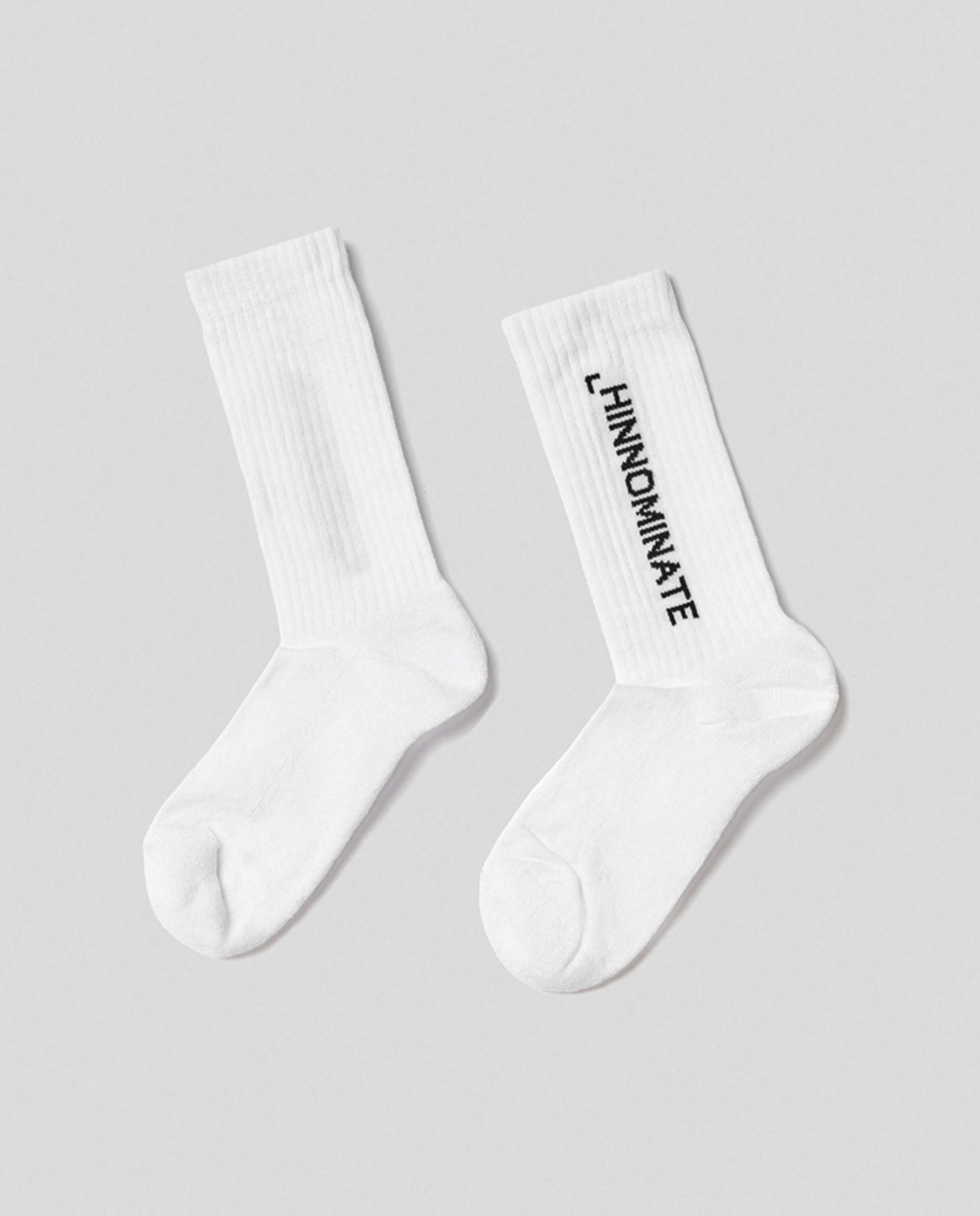Calza con intarsio • Bianco