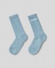 Calza  con intarsio  • Azzurro polvere