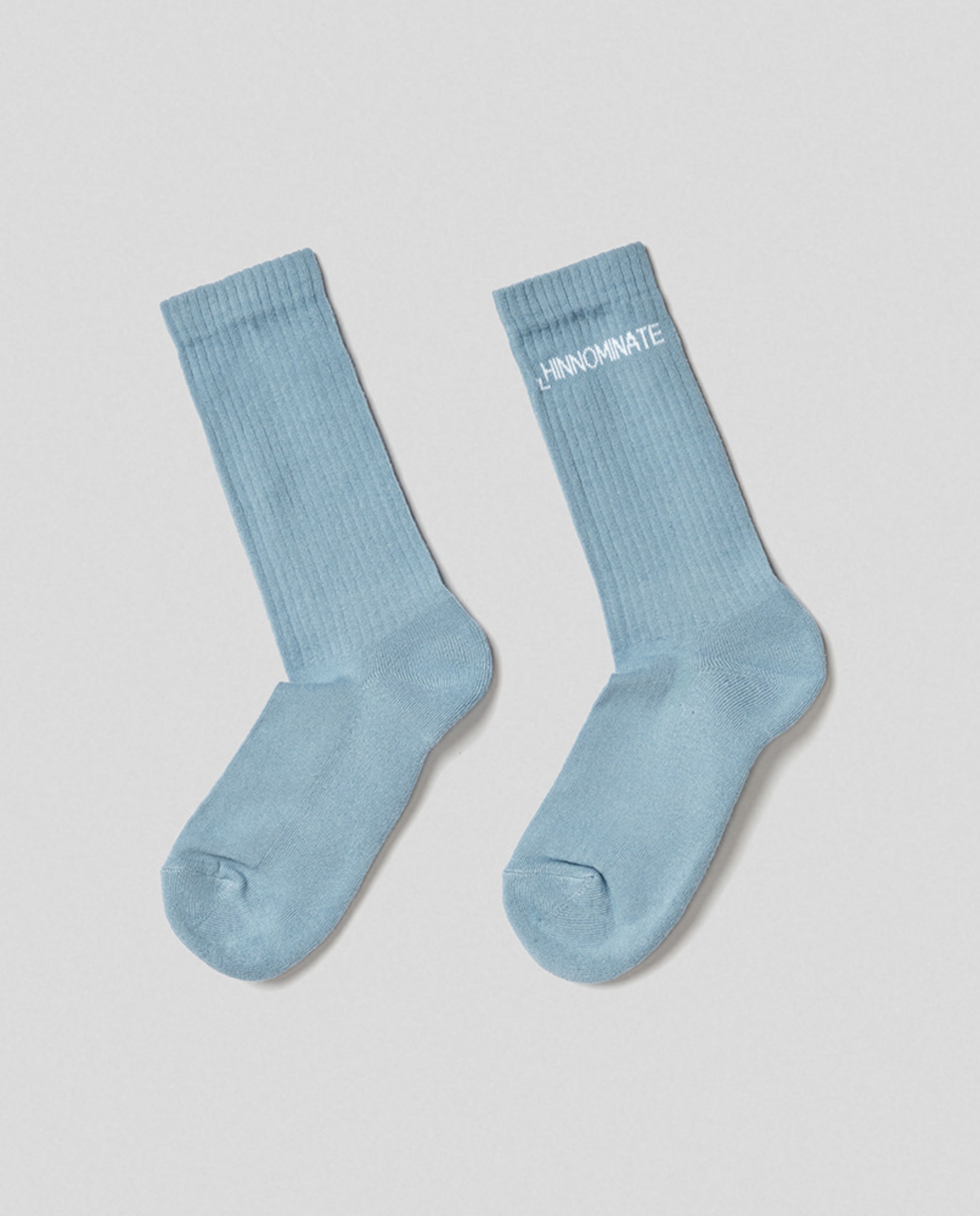 Calza  con intarsio  • Azzurro polvere