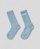 Calza  con intarsio  • Azzurro polvere