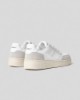Sneakers bassa in action leather ed inserti in suede  • Bianco