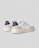 Sneakers bassa in action leather ed inserti in suede  • Nero