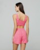 Crop top in spugna logata • Sorbetto