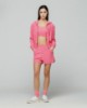 Crop top in spugna logata • Sorbetto