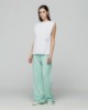 T-shirt smanicata in jersey con spalline  • Bianco