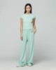 Pantalone dritto in modal  con boxer popeline • Verde giada