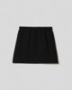 Minigonna in felpa • Nero
