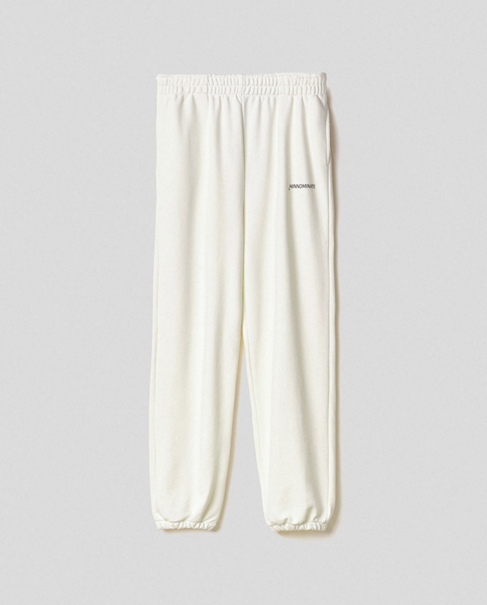 Pantalone over in felpa con elastico al fondo • Off white