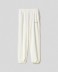 Pantalone over in felpa con elastico al fondo • Off white