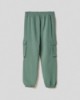 Pantalone basico con tasconi in felpa  • Muschio