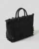 Borsa in canvas grande  • Nero