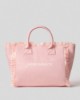 Borsa in canvas grande • Cipria