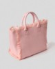 Borsa in canvas grande • Cipria