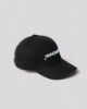 Cappello con visiera con ricamo sul davanti • Nero