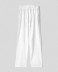 Pantalone in lino morbido con coulisse • Bianco