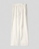 Pantalone in lino morbido con coulisse • Ecru
