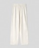 Pantalone in lino morbido con coulisse • Ecru