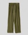 Pantalone in lino morbido con coulisse • Muschio