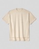 T-shirt mezza manica in modal over  • Safari