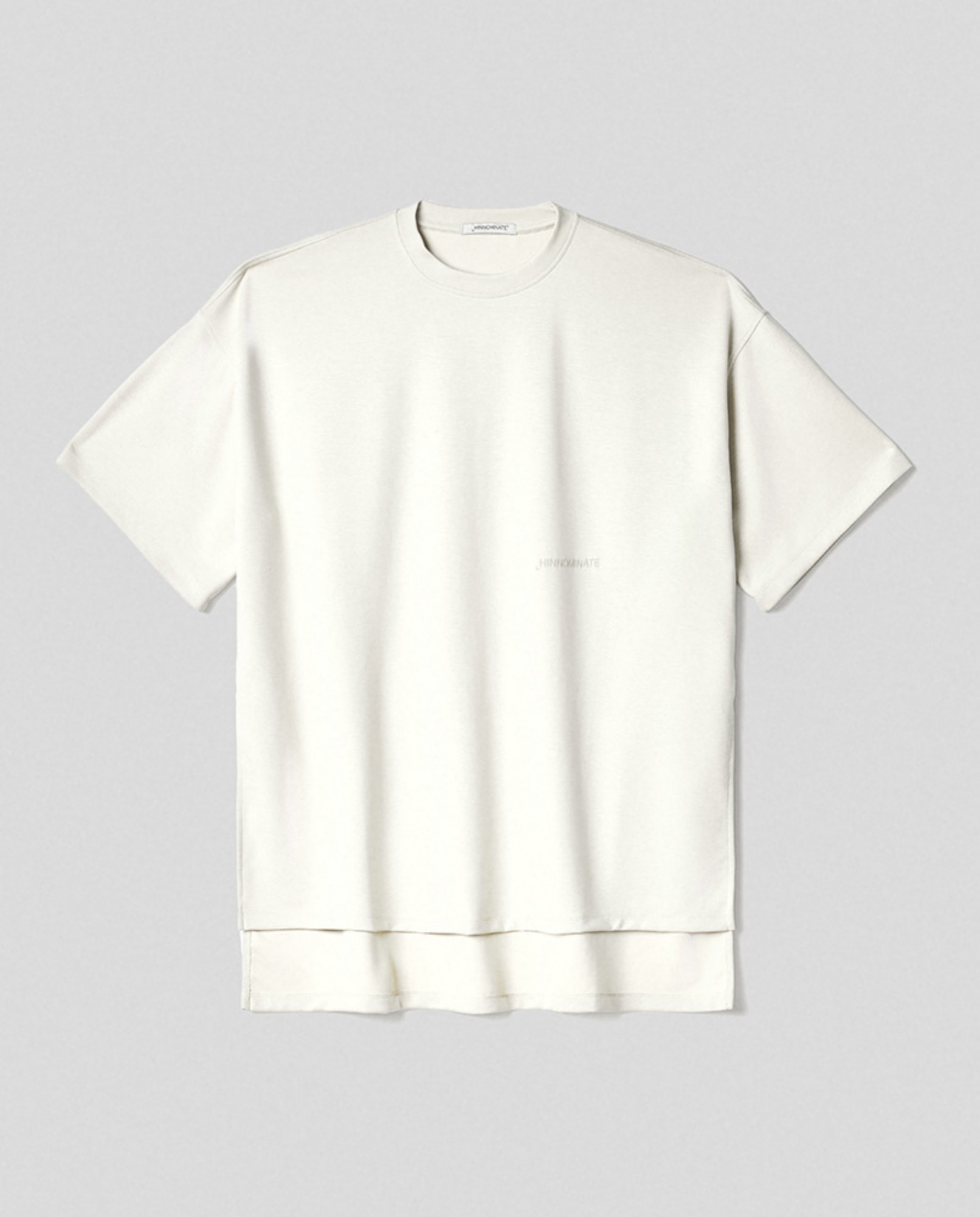 T-shirt mezza manica in modal over• Off white