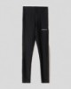 Leggings in lycra lucida a vita alta con bottom up sul dietro • Nero