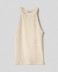 Top in costina con scollo all'americana • Safari
